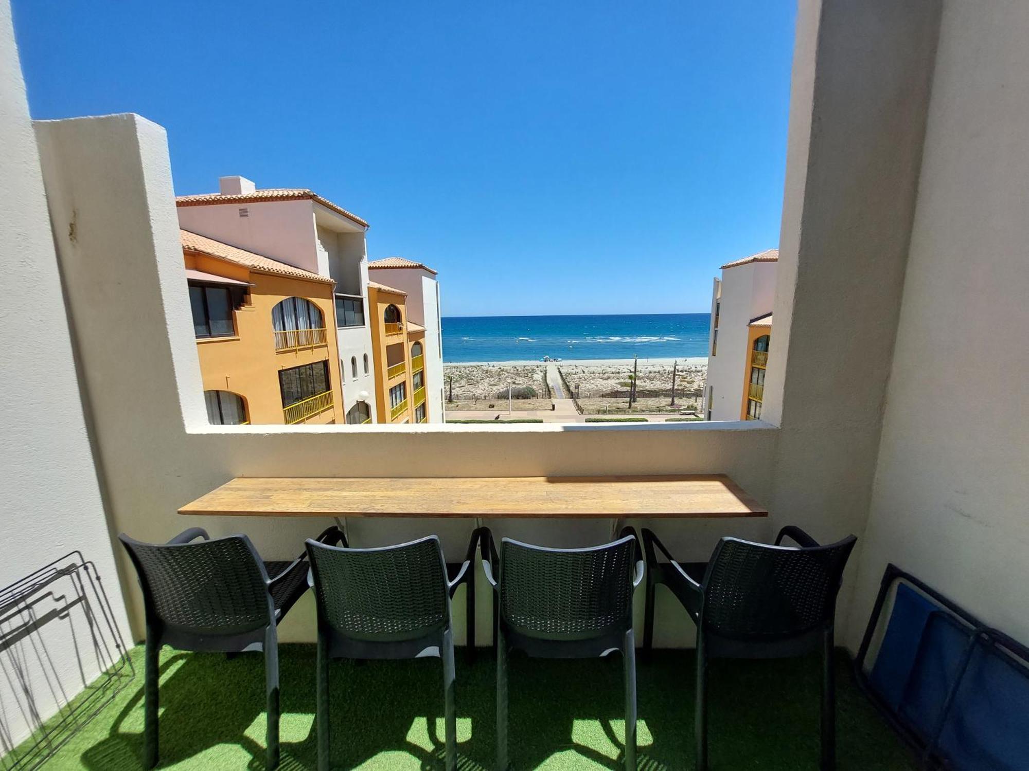 Appart Mezzanine Vue Mer Et Plage, Parking Wifi Tv 르발카레스 외부 사진